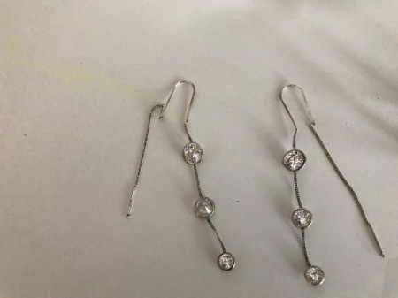 Cleaning Silver with Aluminum Foil - earrings