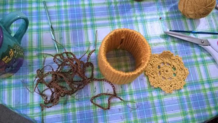 Funky Punky Autumn Decoration - four brown chains
