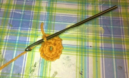 Funky Punky Autumn Decoration - crocheting a top