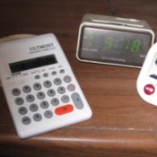 A variety of different timers and alarm clocks.