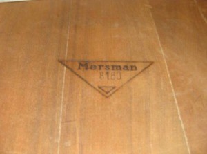 Value of MCM Mersman Coffee Table - stamp with model number