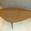 Value of MCM Mersman Coffee Table  - light wood asymmetrical slightly ovoid coffee table
