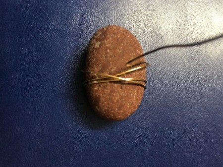 Wire Spiral Picture Holder - straighten the wire into a more upright position