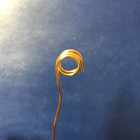 Wire Spiral Picture Holder - coiled wire