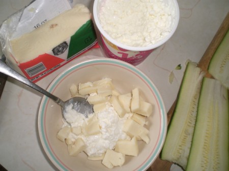 cottage cheese and mozzarella