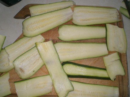 Zucchini slices