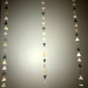 Colored Paper Triangle Wall Decor