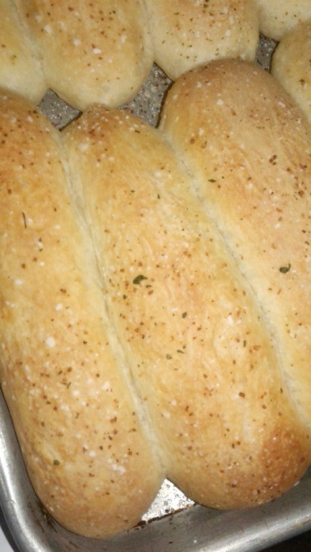 finished Bread Sticks