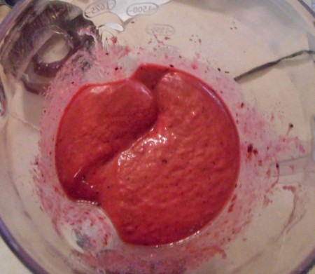 Berry Lime Sorbet in bowl