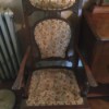 Identifying Old Chairs - old wood and upholstered glider chair