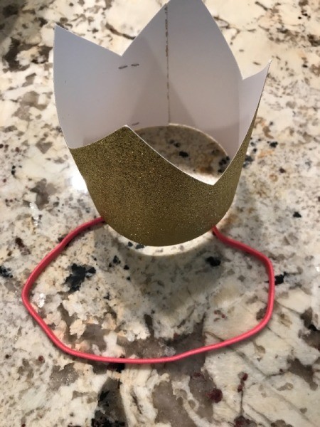 Birthday Crown - attach the headband to inside of crown with staples