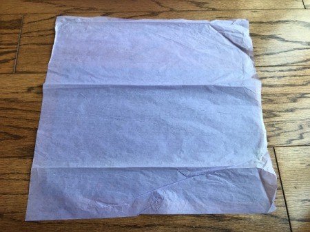 Tissue Paper Tassel Garland Decor - open up one sheet of tissue paper