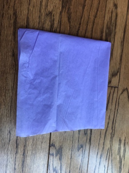 Tissue Paper Tassel Garland Decor - fold in half again