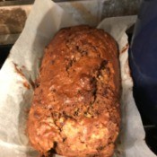 baked loaf of Zucchini Bread