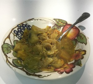 Cauliflower Pear Stew in bowl