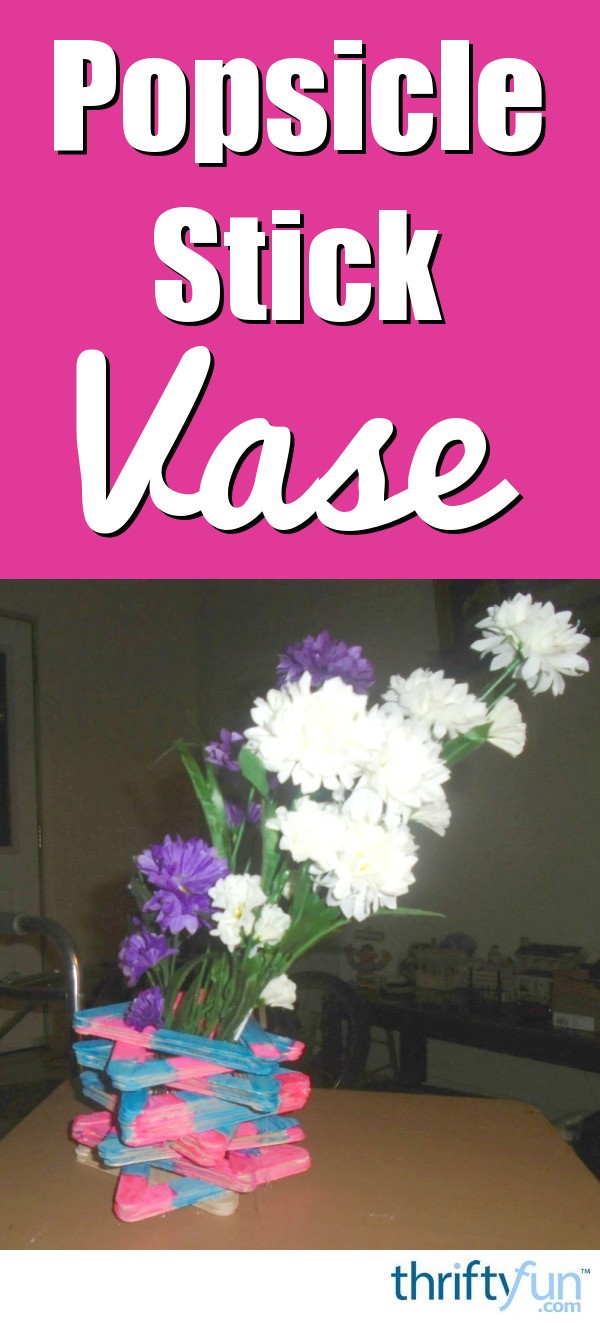How to Make a Triangle Shaped Popsicle Stick Vase ThriftyFun