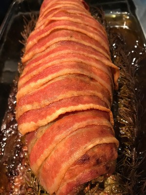 Bacon Wrapped Porchetta