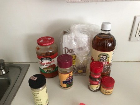 Homemade Chili Sauce ingredients