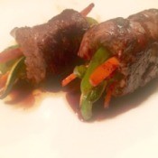 Balsamic Steak and Veggie Rolls