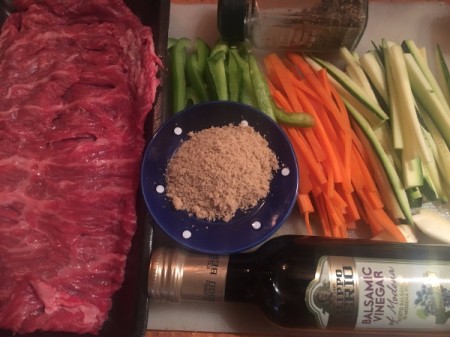 Balsamic Steak and Veggie Rolls