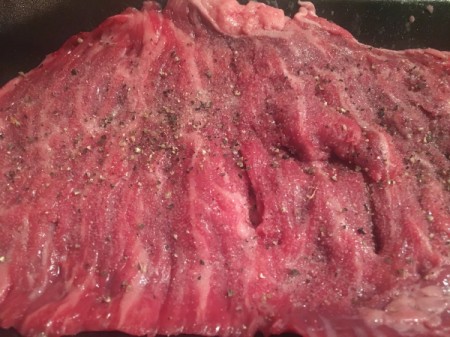 seasoned flank steak