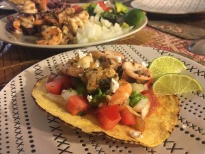 Simple Seafood Tostadas