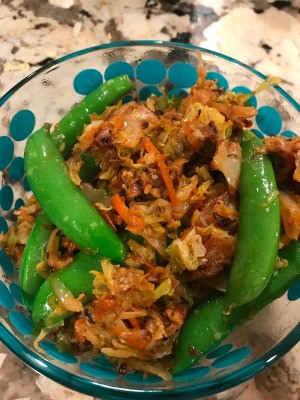Sautéed Vegetables with Snap Peas in bowl