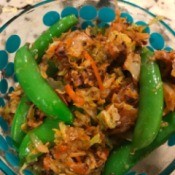 Sautéed Vegetables with Snap Peas in bowl