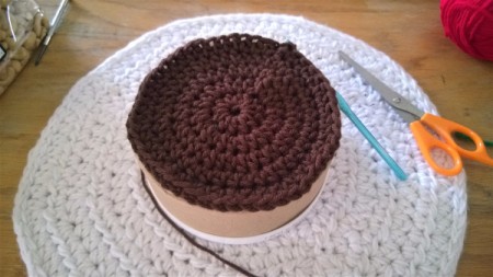Calorie Free Crochet Cake Decoration - continue until size needed is reached