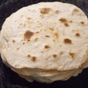 stack of Homemade Tortillas