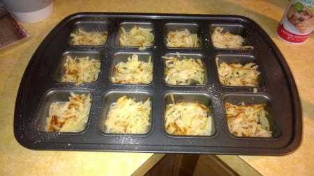 hash browns in brownie pan