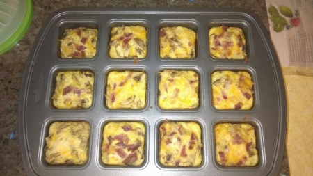 Individual Breakfast Squares baked in brownie pan