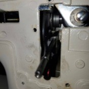 Repairing a Singer 457 Stitch Regulator Lever - closeup of part