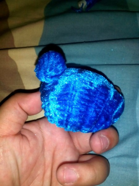 Furry Key Chain - attach the slightly bigger one on one side of the large ball, it will be the tail