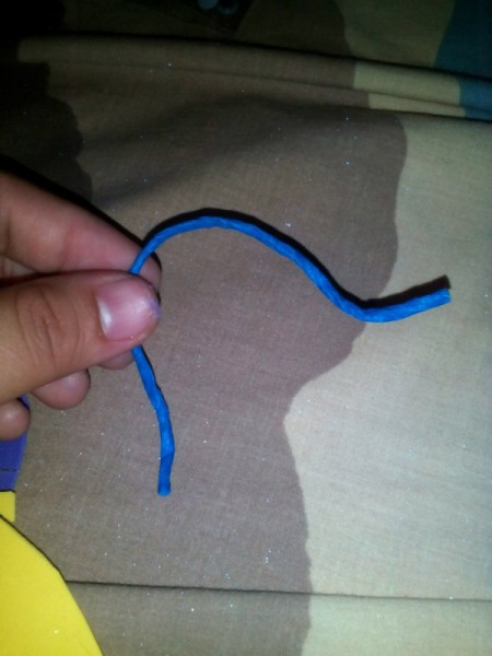 Furry Key Chain - in place of an actual keyring you can use a piece of paper twine and loop and tie around the tail