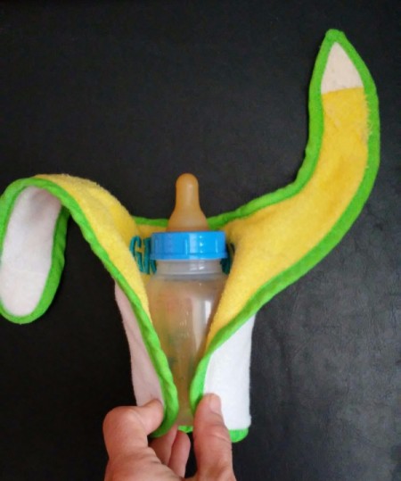 Baby Bib Robe - hold at bottom