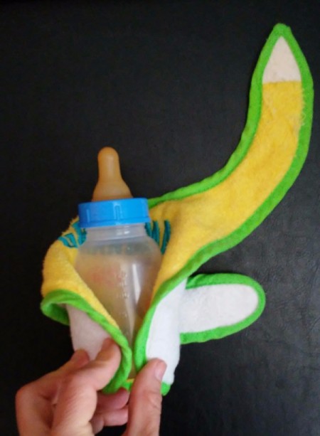 Baby Bib Robe - wrap ties around the back to the front with the Velcro side up