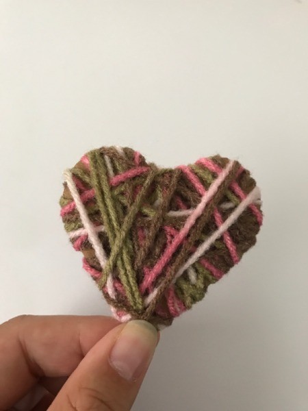 Yarn Heart Garland Decoration