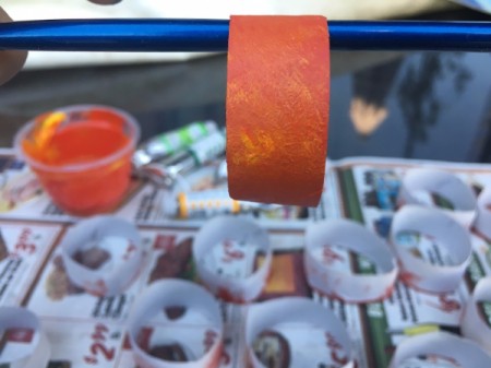 Cardboard Tube Pumpkin - paint the outside of the rings orange