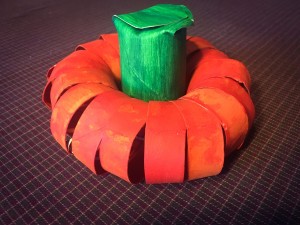 Cardboard Tube Pumpkin - finished TP tube pumpkin