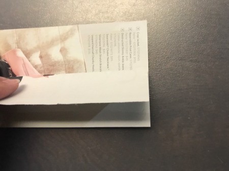 Recycled Catalog Flowers - fold shown