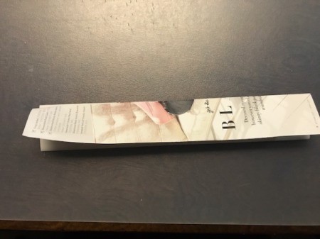 Recycled Catalog Flowers - fold