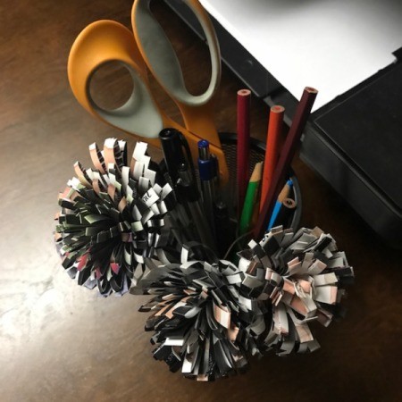 Recycled Catalog Flowers - different view