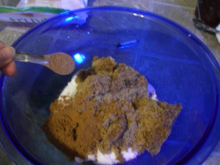 sugars and spices in a bowl