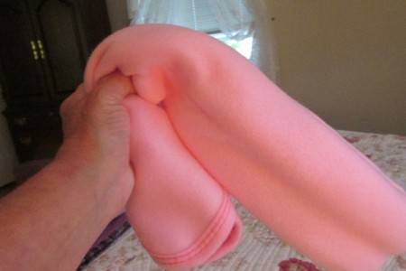 Make Boo-Boo Bunnies For a Baby Shower fold at 3/4th of the way from end