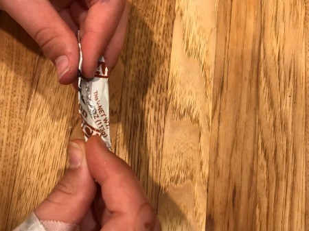 Making a Lid Spoon - use fingers to shape into a spoon
