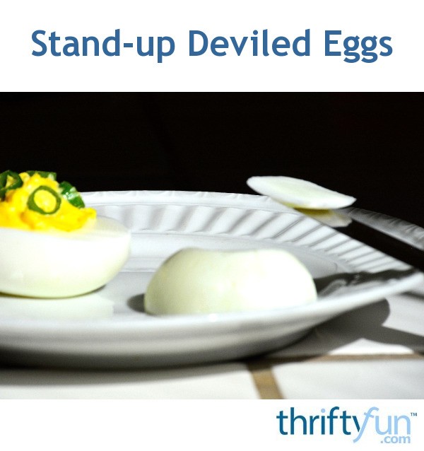 Standup Deviled Eggs ThriftyFun