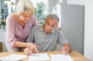 Older Couple Organizing Their Social Security Paperwork