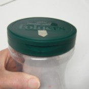 Coffee Container for Collecting Dryer Lint
