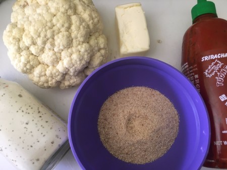 Buffalo Cauliflower ingredients